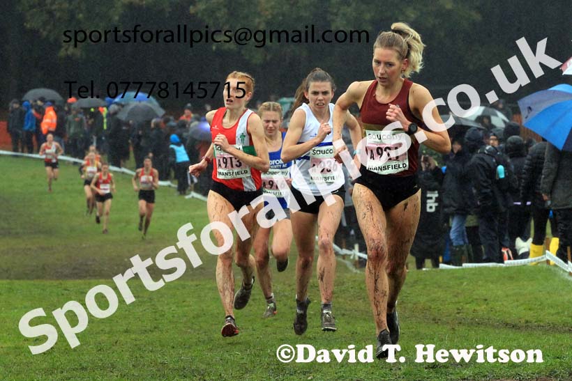 Senior Womens 2023 National Cross Country Relays, Berry Hill Park, Mansfield.  Photo: David T. Hewitson/Sports for All Pics